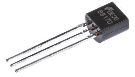 BS170 ON Semiconductor  N-channel MOSFET, 500 mA, 60 V, 3-Pin TO-92