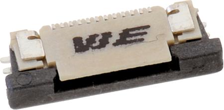 68712214022 Wurth Elektronik, WR-FPC 0.5mm Pitch 22 Way Horizontal Receptacle FPC Connector, ZIF Top Contact