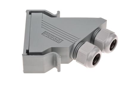 1652198 Phoenix Contact VS-25-SET-STD Series Polyamide 45 ° D Sub Backshell, 25 Way