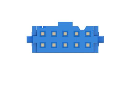 1658526-4 TE Connectivity AMP-LATCH 609 Series 2.54mm Pitch Right Angle Cable Mount IDC Connector, Socket, 10 Way, 2 Row