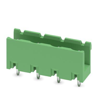 1766589 Phoenix Contact Straight Wave Soldering Mount PCB Header, 4 Contact(s), 7.62 mm Pitch, 1 Row, Unshrouded