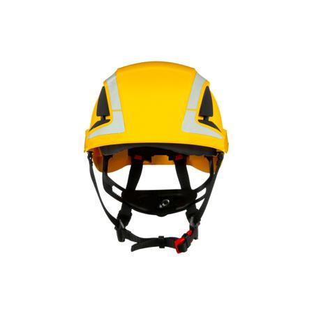 X5002V-CE 3M SecureFit™ Yellow Safety Helmet with Chin Strap, AdjustableVentilated