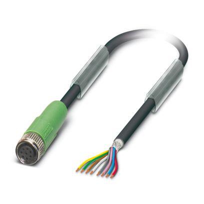 1421568 Phoenix Contact Free Ends to Straight Female 8 way M8 Sensor Actuator Cable, 30m