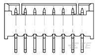 1-1734598-4 TE Connectivity AMP HPI Series Vertical Board Mount PCB Header, 14 Contact(s), 1.25mm Pitch, 1 Row(s), Shrouded