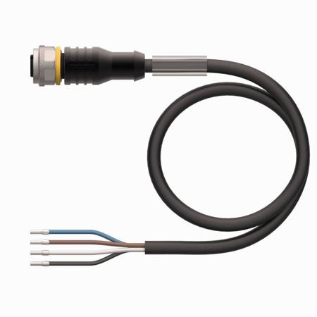 RKC4.4T-2/TXL Turck, RKC Series M12 Female Connector, 2m Cable Length, 4.7mm Probe