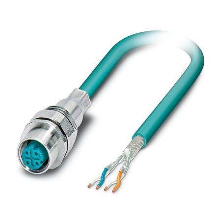1404245 Phoenix Contact Circular Connector, 4 Contacts, Front Mount, M12 Connector, Socket, Female, IP67, VS Series