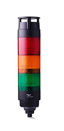 CT5-Q12 AUER Signal CT5 Series Amber, Green, Red Signal Tower, 3 Lights, 24 V, Mounting Thread