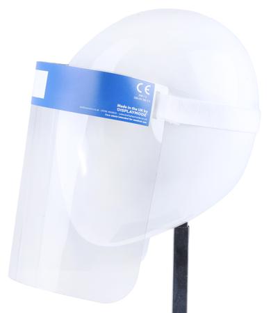 FSNHS4-Foam Clear No Face Shield with Brow Guard , Resistant To High Speed Particles