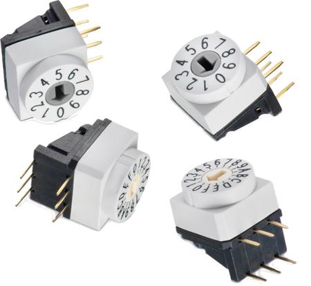 429427320910 Wurth Elektronik WS-ROTU, 10 Position, BCD Rotary Switch, 150mA, THT