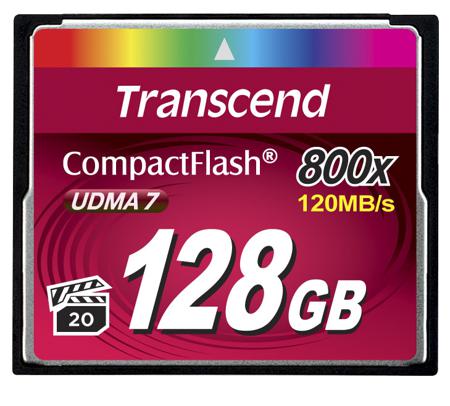 TS128GCF800 Transcend CompactFlash 128 GB MLC Compact Flash Card