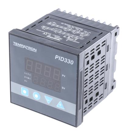 PID330MH-1000 Tempatron PID330 PID Temperature Controller, 96 x 96 (1/4 DIN)mm, 2 Output Relay, SSR, 85 → 270 V ac Supply