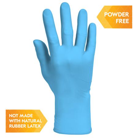 54186 Kimberly Clark G10 Blue Powdered Nitrile Disposable Gloves, Size S, No, 1000 per Pack