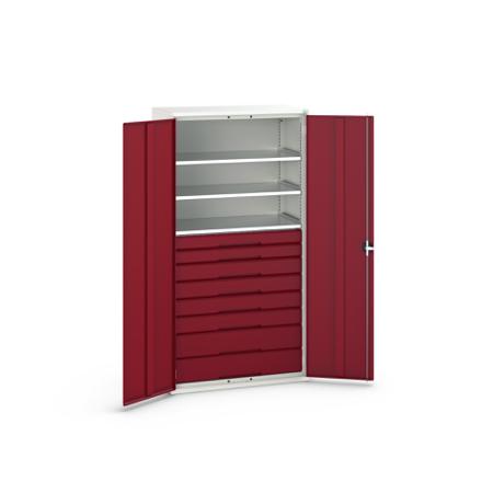 16926577.24 Bott 2 Door, 8 Drawer Sheet Steel Cupboard, 1050 x 550 x 2000mm