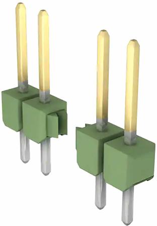 5-826646-0 TE Connectivity AMPMODU Mod II, 2.54mm Pitch, 50 Way, 1 Row, Straight Pin Header, Through Hole