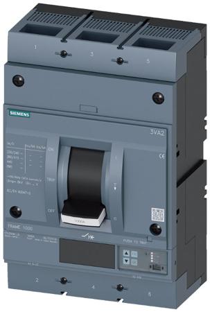 3VA2580-5MP32-0AA0 Siemens, SENTRON MCCB 3P 800A, Breaking Capacity 25 kA, Fixed Mount