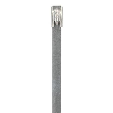 ST2-680-S-YT NEMIQ Cable Tie, Stainless Steel Cable Tie, 679mm x 4.6 mm, Steel 316 Stainless Steel, Pk-100units