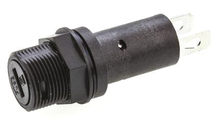 3101-0120 Schurter FPG2 Series 16A Slotted Cap Panel Mount Fuse Holder for 5 x 20mm Fuse, PC2, IP67