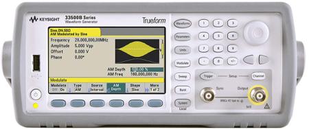 33509B Keysight Technologies  Function Generator, 1μHz Min, 20MHz Max, FM Modulation, Variable Sweep - With RS