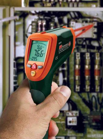 42570 Extech  Infrared Thermometer, Max Temperature +2200°C, ±1 %, Centigrade, Fahrenheit