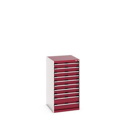 40027043-24V Bott 10 Cabinet, Steel, 1200mm x 750mm x 650mm, Red