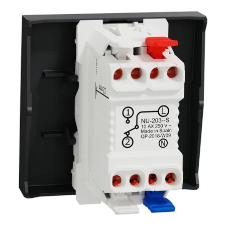 NU320354S Schneider Electric Anthracite Rocker Switch, 2 Gang, New Unica