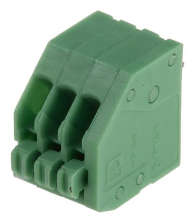 1989751 Phoenix Contact PTSA Series PCB Terminal Block, 2.5mm Pitch, Through Hole Mount, Solder Termination