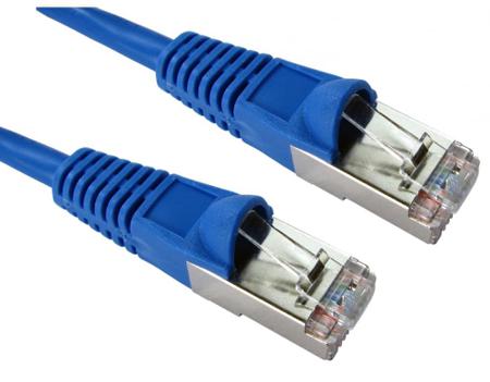 286-3080 RS PRO, 1m Cat5e, Blue RJ45 to Male RJ45 Male, FTP Shielded, Terminated PVC Sheath