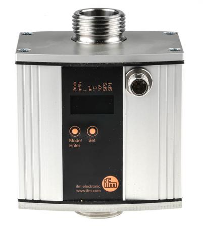 SU8000 ifm electronic SU Series Ultrasonic Flow Meter for Liquid, 0 L/min Min, 100 L/min Max