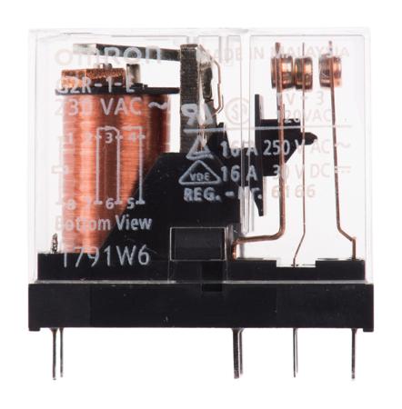 G2R-1-E-AC230 Omron PCB Mount Power Relay, 230V ac Coil, 16A Switching Current, SPDT