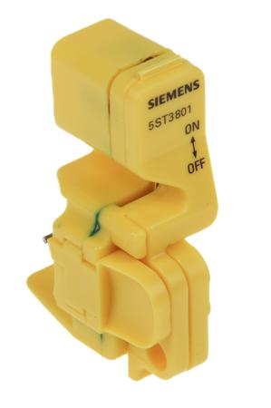 5ST3801 Siemens Sentron Handle Locking Device for use with 5SP, 5SY, 5TE8 Miniature Circuit Breakers, Padlock with Maximum 3 mm