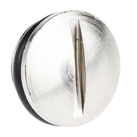 52103105 Lapp Blanking Plug, M12, Nickel Plated Brass, 14mm Diameter, Threaded