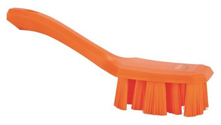41813 Vikan Soft Bristle Blue Scrubbing Brush, 415mm bristle length, Polyester, Polypropylene, Stainless Steel bristle