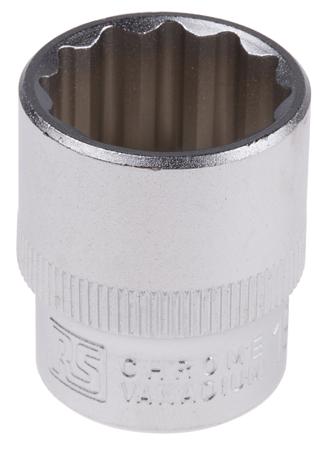 830-4060 RS PRO 3/8 in Drive 19mm Standard Socket, 12 point