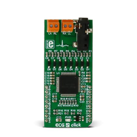 MIKROE-2507 MikroElektronika Heart Rate Sensor MikroBus Click Board for ADS1194