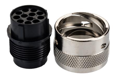 TR1412PFS1NB---192926-0520 ITT Cannon Circular Connector, 12 Contacts, Cable Mount, Plug, Female, IP65, Trident Ringlock Series