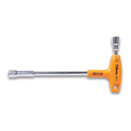 941 12 BETA 12 mm Bi-Hex Socket Wrench with T-Handle Handle, 255 mm Overall