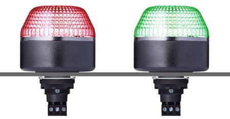 802626405 AUER Signal IDL Series Clear Steady Beacon, 24 V ac/dc, Panel Mount, LED Bulb, IP65