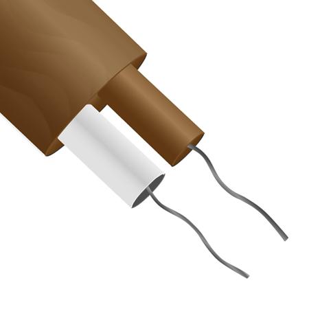 363-0418 Thermocouple Wire Type T, -75 → +250 °C 1 Core Unscreened PTFE Sheath 25m