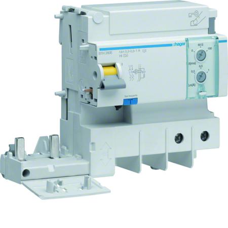 BTH280E Hager BTH RCD, 125A, 2 Pole, 1 A, 300 mA, 500 mA, Type A-HI, 500V
