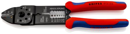97 21 215 Knipex 97 Hand Crimp Tool for Insulated Terminals, 0,5 → 6mm² Wire