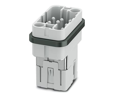 1079553 Phoenix Contact Heavy Duty Power Connector Insert, 16A, Male, HC-COM Series, 8 Contacts