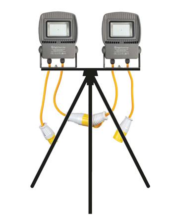 NSLINKSTAR50-TWIN Nightsearcher LINKSTAR Linkable Floodlight, 192 LED, 50 W, 6000 Lumen, IP65, 110 V ac