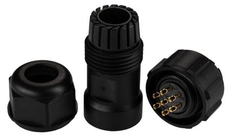 144-4183 RS Pro, 7 Pole Cable Mount Circular Connector Plug, Female Contacts, IP68