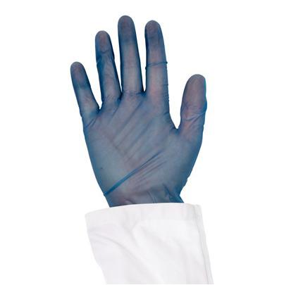 450-A65-S092-X31 Detectamet 450 Blue Powder-Free Vinyl Disposable Gloves, Size X-Large, 100Pairs per Pack