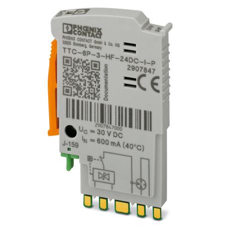 2907847 Phoenix Contact Surge Protector, DIN Rail Mount