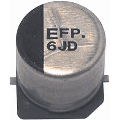 EEEFP0J101AP Panasonic 100μF Aluminium Electrolytic Capacitor 6.3V dc, Surface Mount -