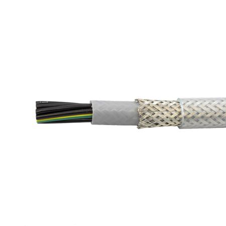 470215CY CL033 Alpha Wire Pro-Met Control Cable, 2 Cores 1.5 mm², 100 m, Screened, Transparent Polyvinyl Chloride Sheath