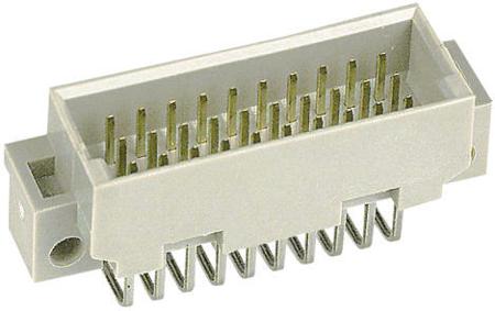 09251306919 HARTING 30 Way 2.54mm Pitch, Type 3C Class C2, 3 Row, Right Angle DIN 41612 Connector, Plug