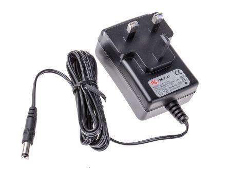 ECP-11-7-5U RS Pro Plug In Power Supply 7.5V dc, 1.47A Level V 1 Output, 2.1 x 5.5 x 9.5 mm Centre Positive