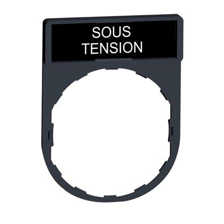 ZBY2126 Schneider Electric Legend Holder for Use with XB4 Series, Sous Tension